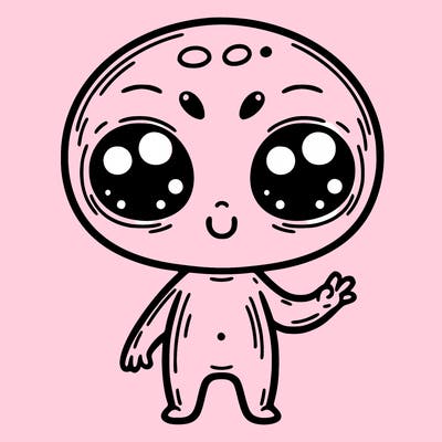 alien cute