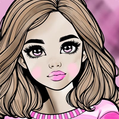 realistic girl whith cute eyes