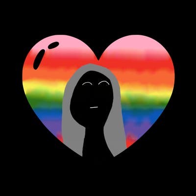 a blank heart