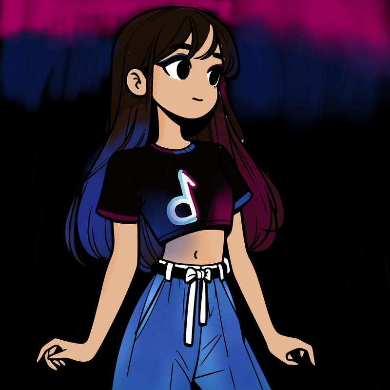 girl in a cute crop top