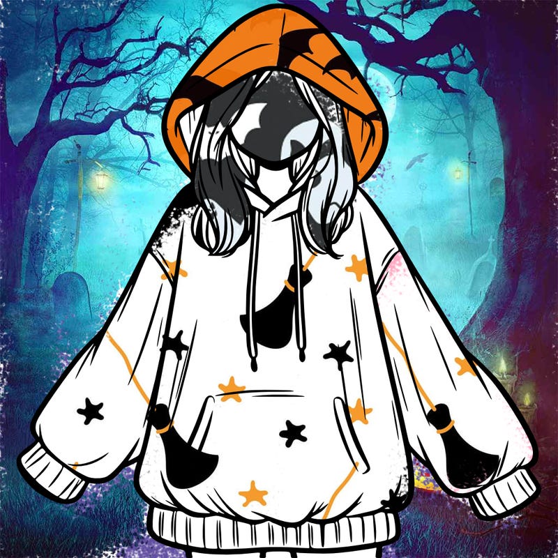 girl in oversized hoodie