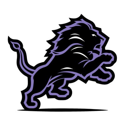 detroit lions logo of the lion.