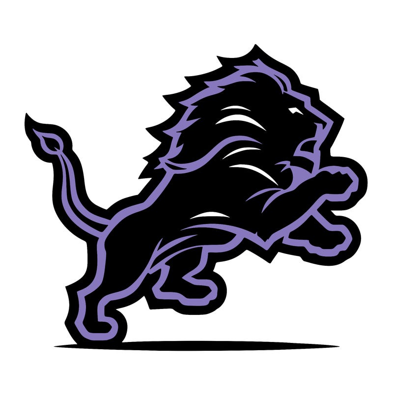 detroit lions logo of the lion.
