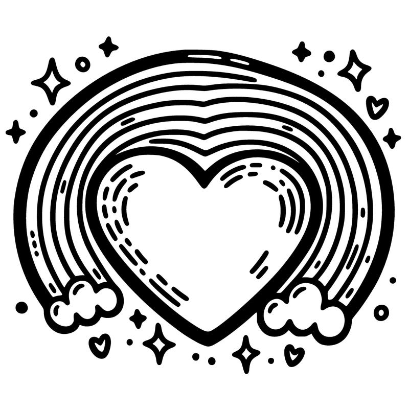 rainbow heart