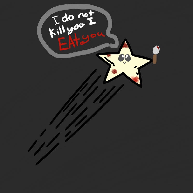 a shooting star in the sky