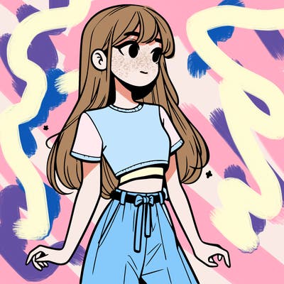 girl in a cute crop top