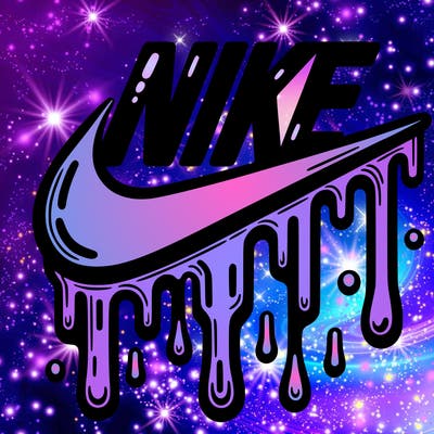 dripping nike logo