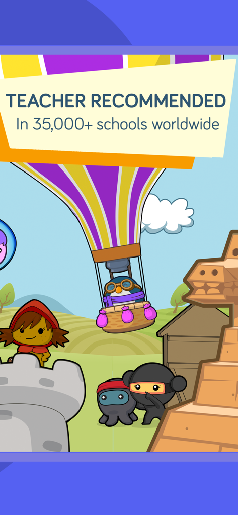 codeSpark educational coding app showing teacher recommendation in 35,000 plus schools worldwide