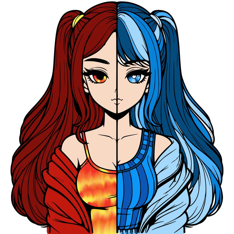 realistic girl split