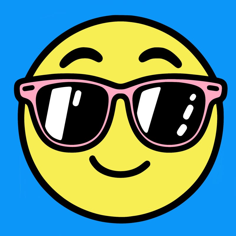 emoji with sunglasses