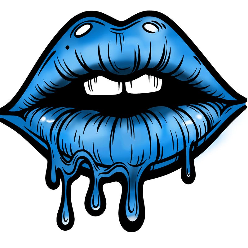 lips that look realistic and drip