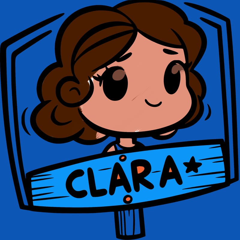 sigh that says clara