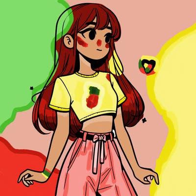 girl in a cute crop top