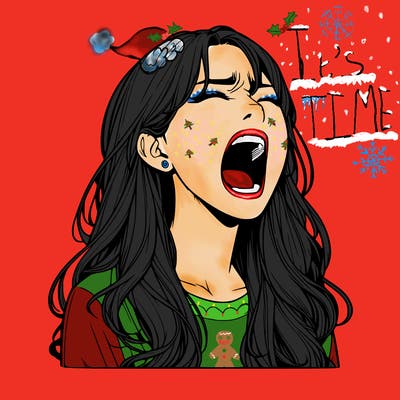 screaming realistic, girl