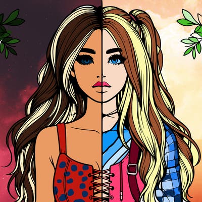 realistic girl split