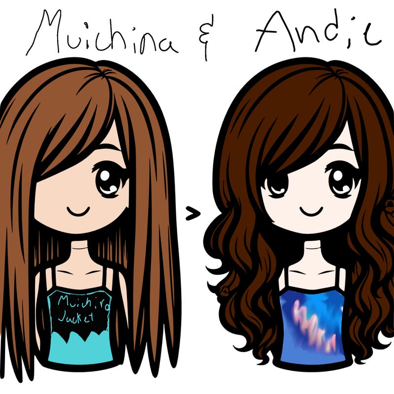 half long hair half short hair girl