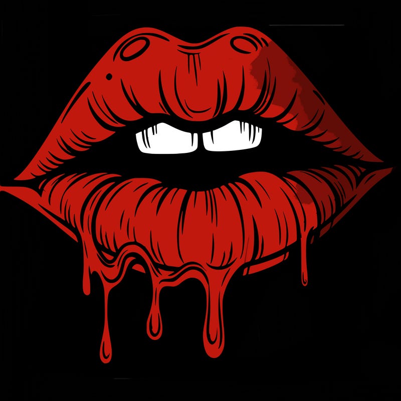 lips that look realistic and drip