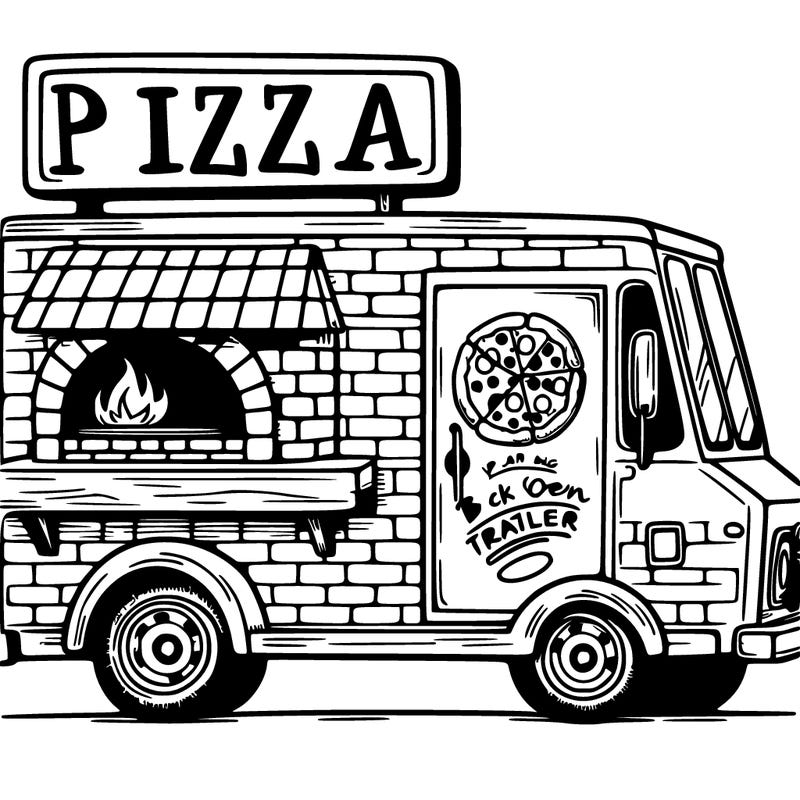 brick oven pizza trailer