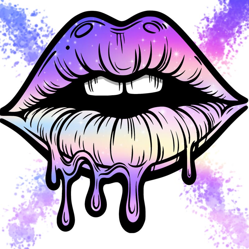 lips that look realistic and drip