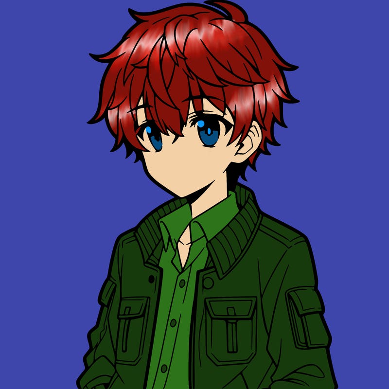 anime boy with a jacket