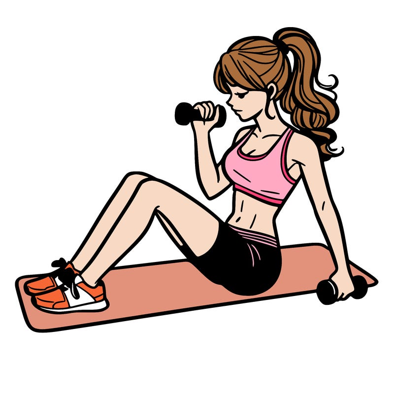 woman working out