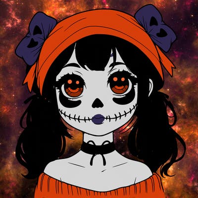 realistic girl halloween