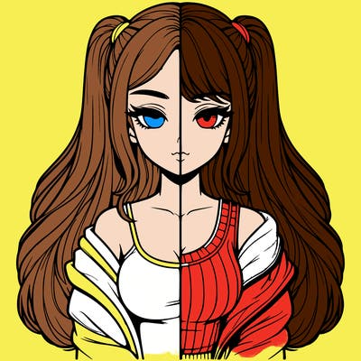 realistic girl split