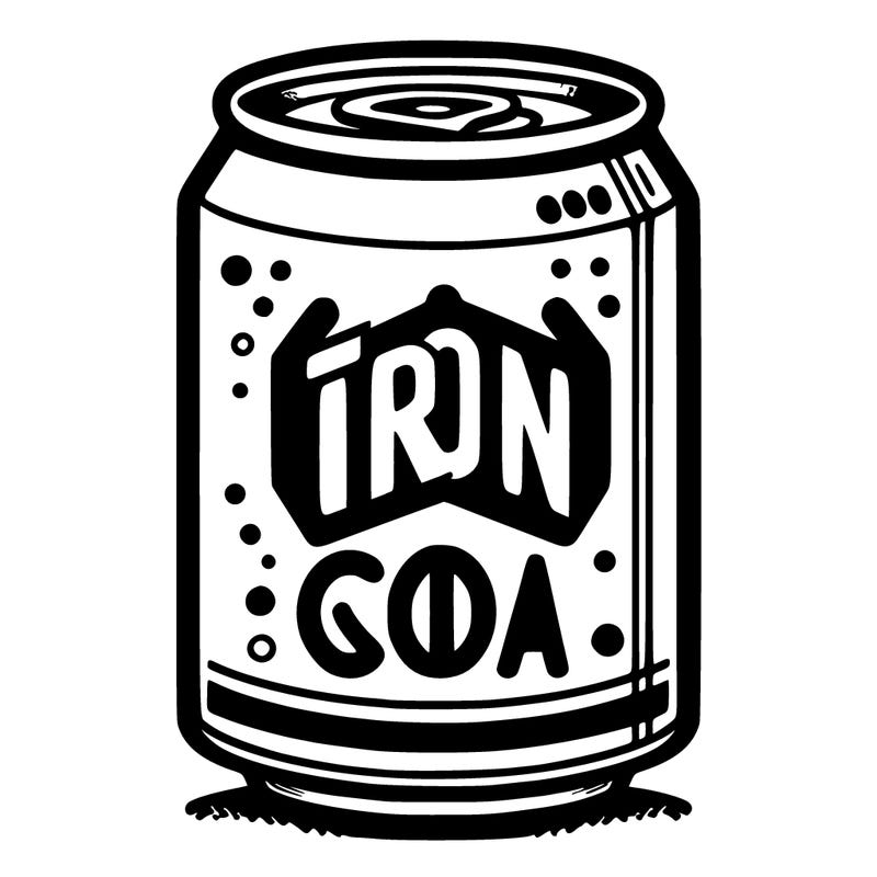 iron can of soda
