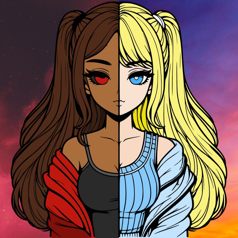 realistic girl split