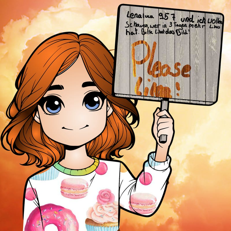 realistic girl holding up a sign