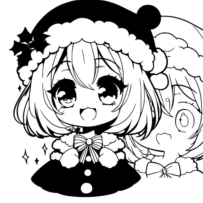 a cute anime crismas