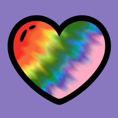 a blank heart