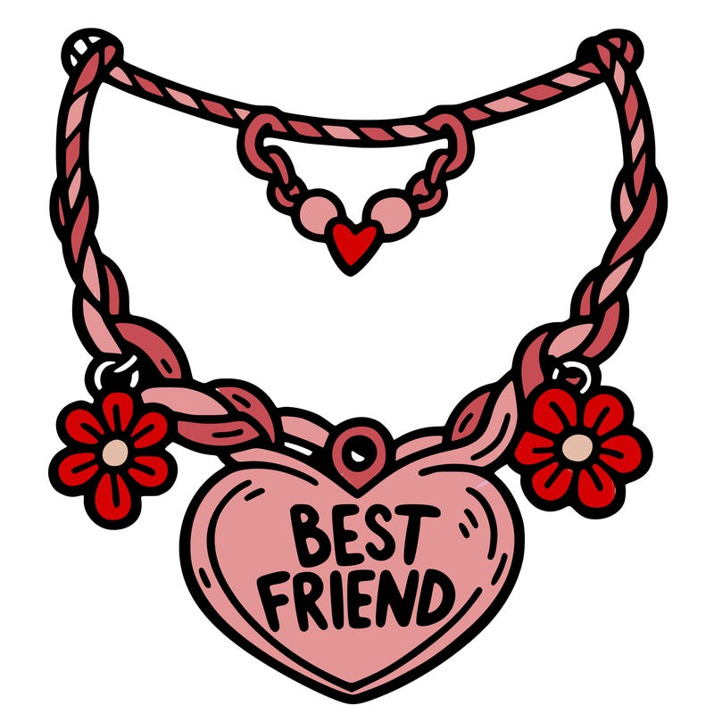 best friend necklace