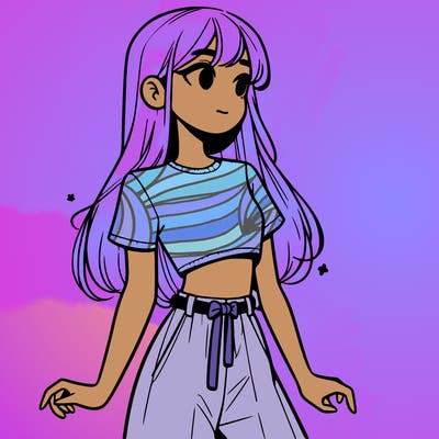 girl in a cute crop top