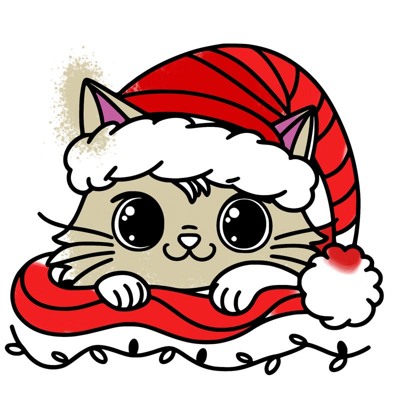 cat christmas