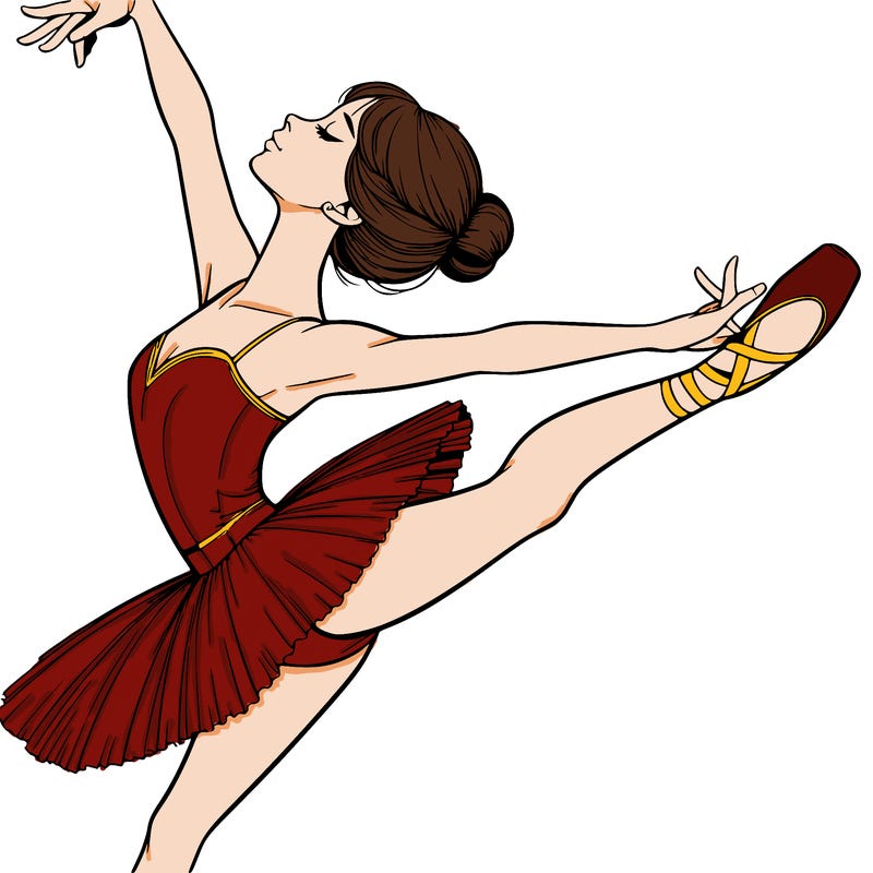 realistic ballerina