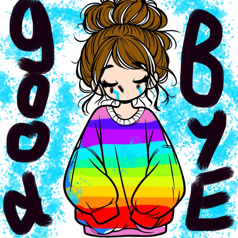 girl with baggy sweatshirt and messy bun