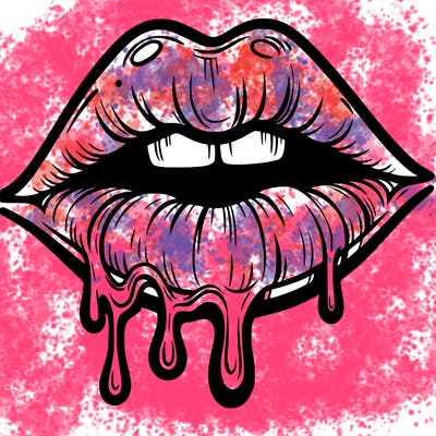 lips that look realistic and drip