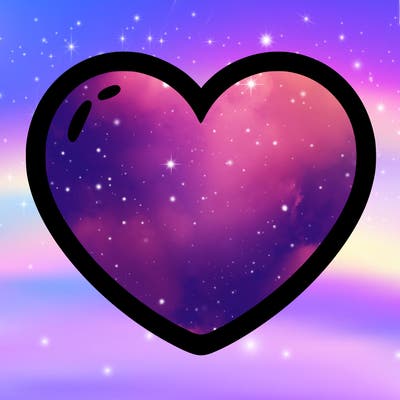 a blank heart