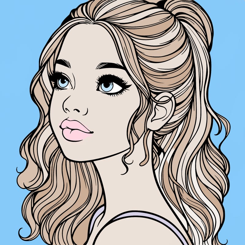 beautiful realistic girl