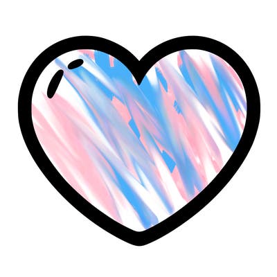 a blank heart
