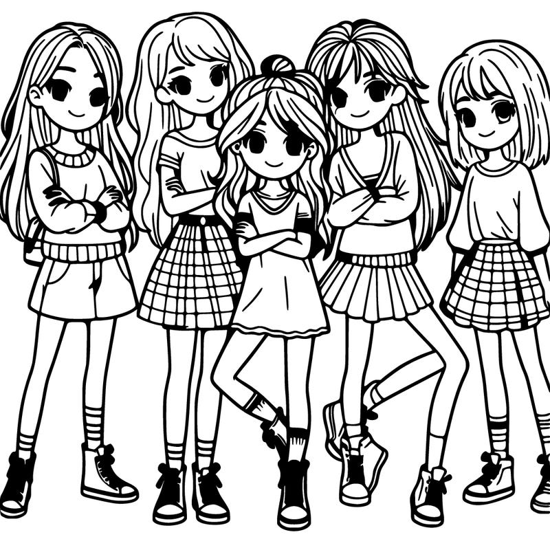 a group of girls