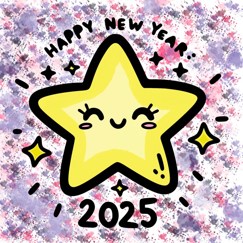 happy new year 2025 star wish