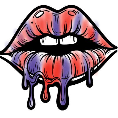 lips that look realistic and drip