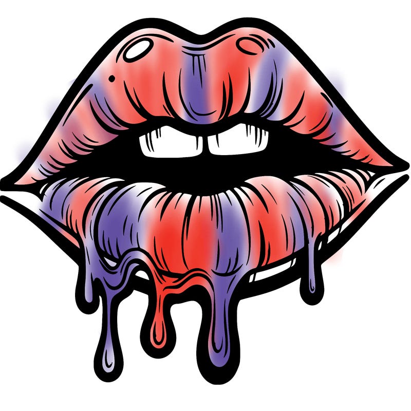 lips that look realistic and drip