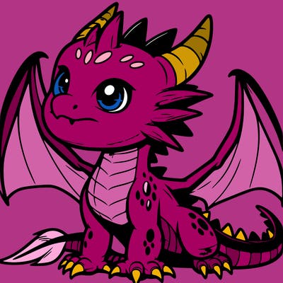 fierce baby night dragon