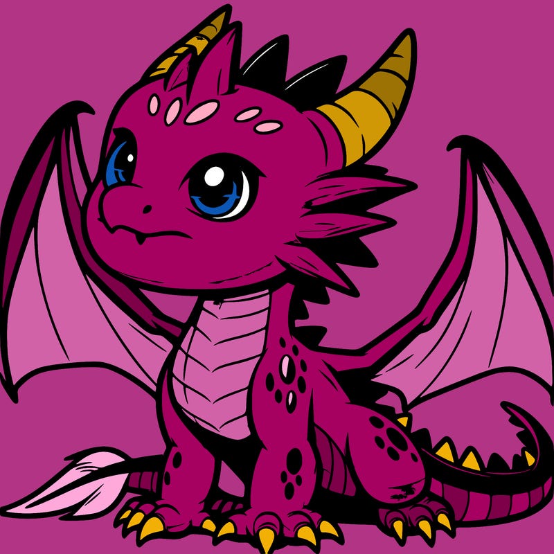 fierce baby night dragon