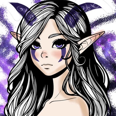 elf girl realistic dark fantasy