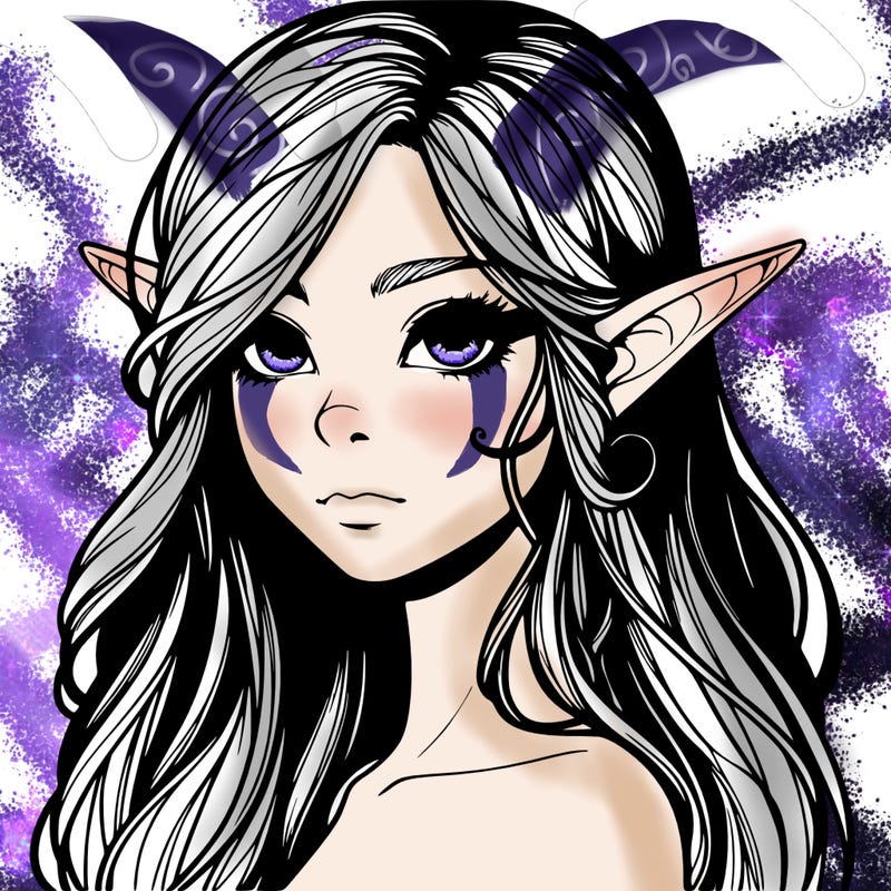 elf girl realistic dark fantasy