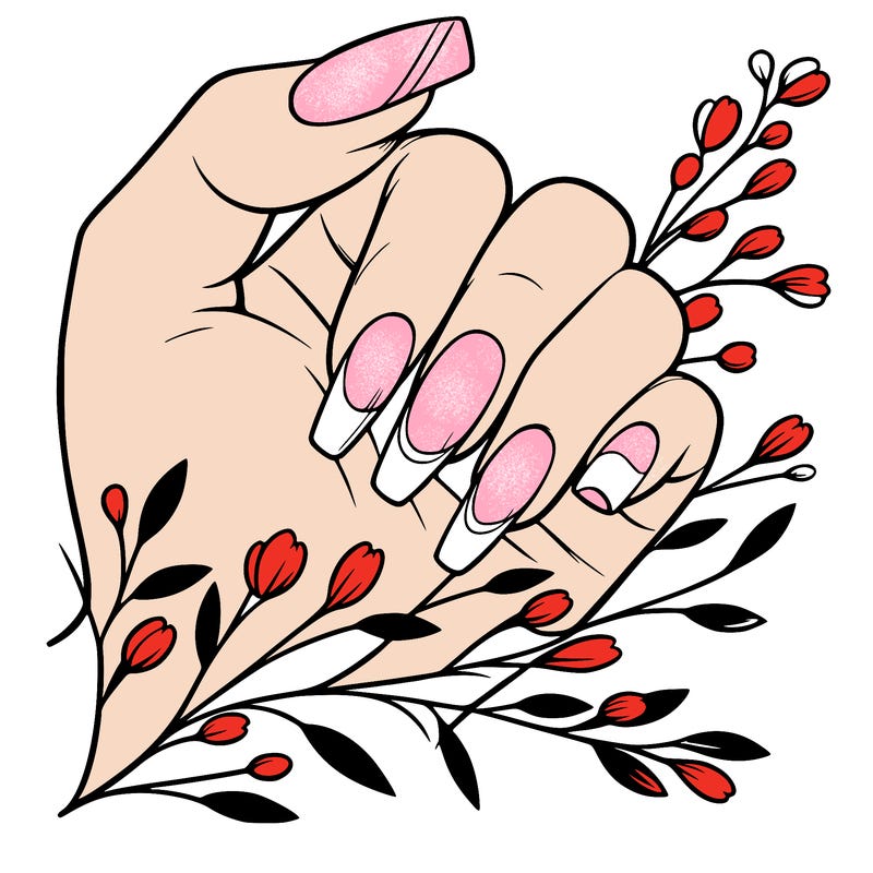 nails with french tip